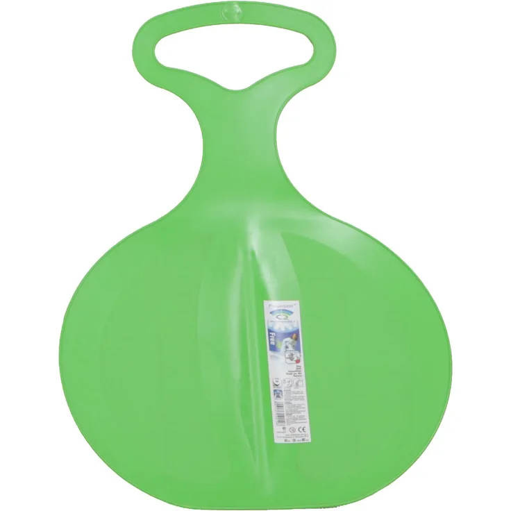 Kinderschlitten, Rutsch-Schlitten Free 198 aus Kunststoff mit Haltegriff grün