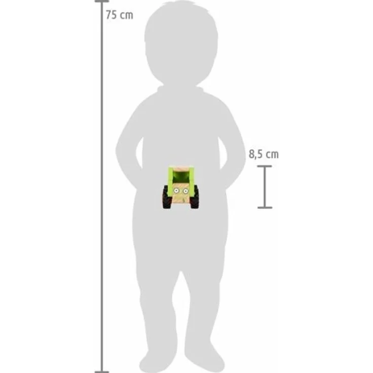 Small foot 12288 - Geländewagen, Holz, ca. 13x7x8cm – Bild 5