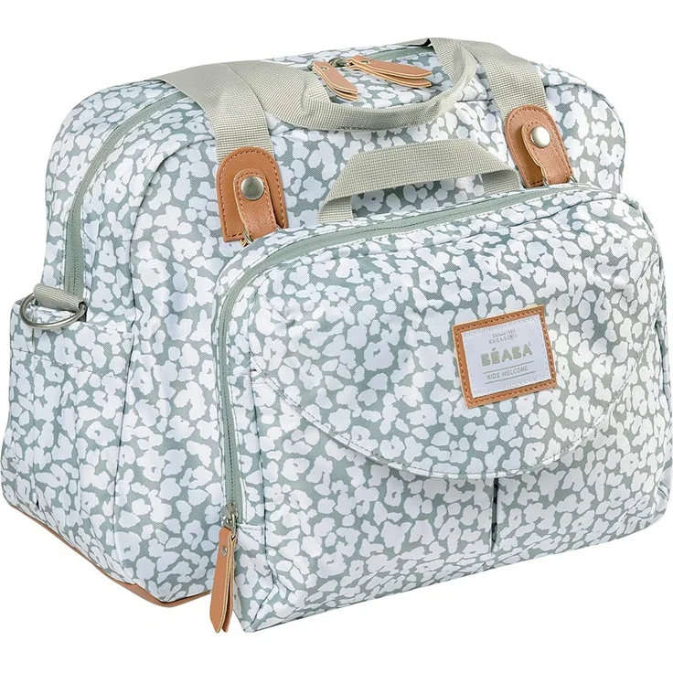 BÉABA - Wickeltasche Genève II - Modulierbar, großes Fassungsvermögen - Vordertasche abnehmbar, Wickelunterlage - Isolierfach für Babynahrung, Befestigungssystem für Kinderwagen - Kirsche - Preisvergleich – Bild 1