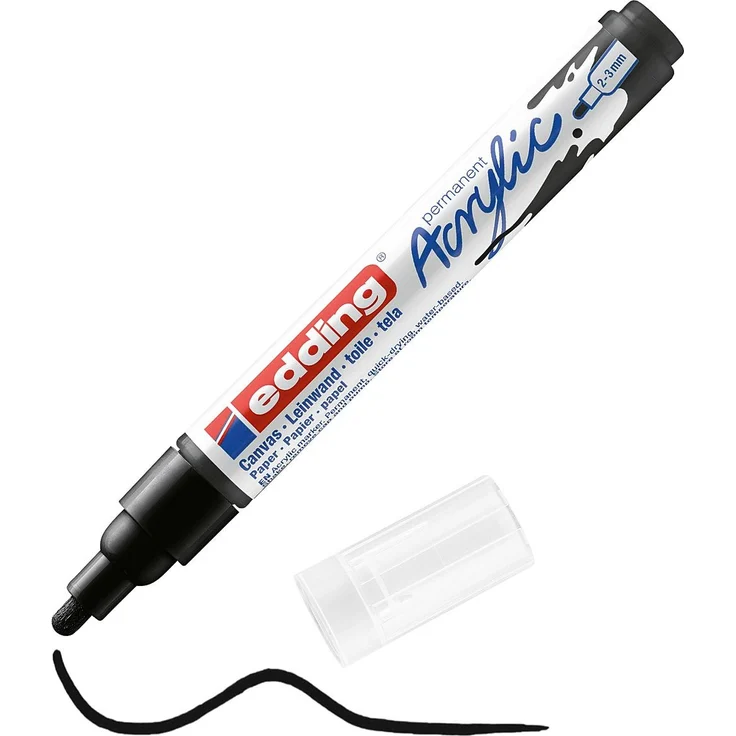 Edding 5000 | Acrylic marker medium Black – Bild 4