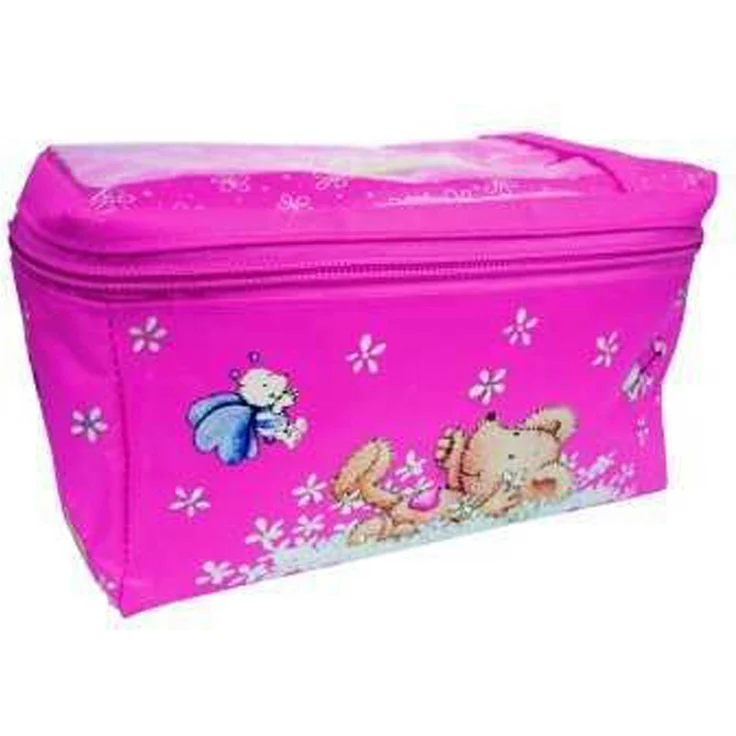 BIKE FASHION Kinder-Lenkertasche "Lillebi" Volumen ca. 1,8 l, Maße ca. B18 x H11 x T9 cm, Riemenbefestigung rot mit bunt – Bild 2