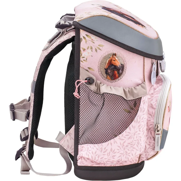 Mini-Fit Pferd Schulranzen Set 4 tlg. mit Brustgurt für Mädchen – Bild 4