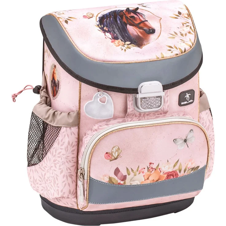 Mini-Fit Pferd Schulranzen Set 4 tlg. mit Brustgurt für Mädchen – Bild 2