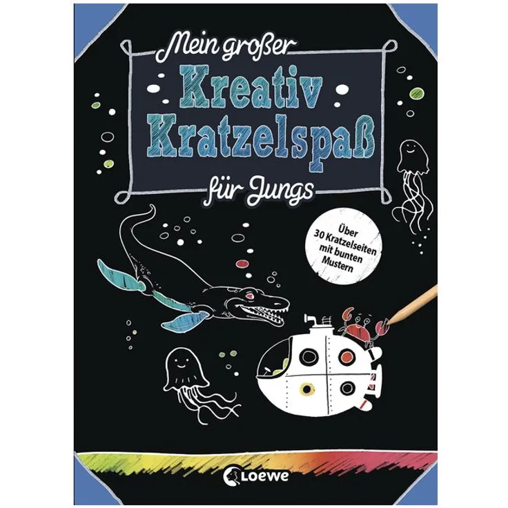 Mein großer Kreativ-Kratzelspaß: Für Jungs