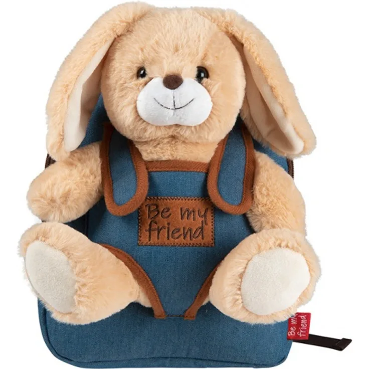 Perletti 'Rucksack Denim Bob Bunny', 2,7 Liter, 21 x 5 x 26 cm, blau/braun