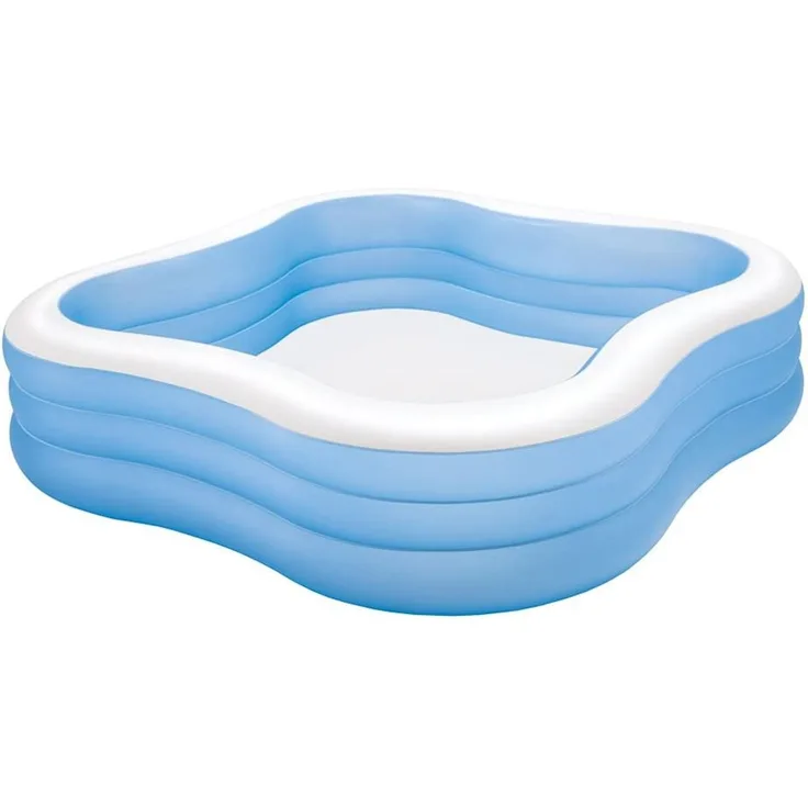 INTEX Swimming Pool Aufblasbarer Familienpool Swim Center 229 x 229 x 56 cm