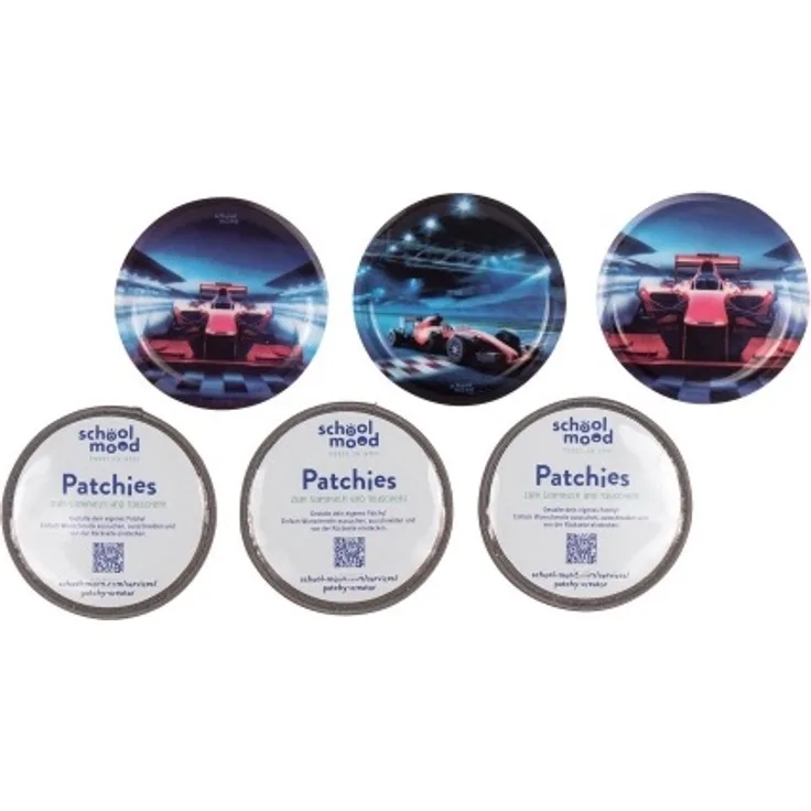School-Mood Patchy-Set Rennwagen 6Tlg. Art. Nr. 6502-113
