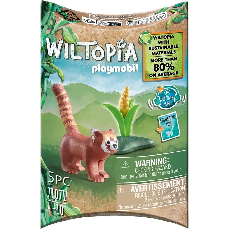 PLAYMOBIL Wiltopia 71071 'Roter Panda', 5 Teile, ab 4 Jahren