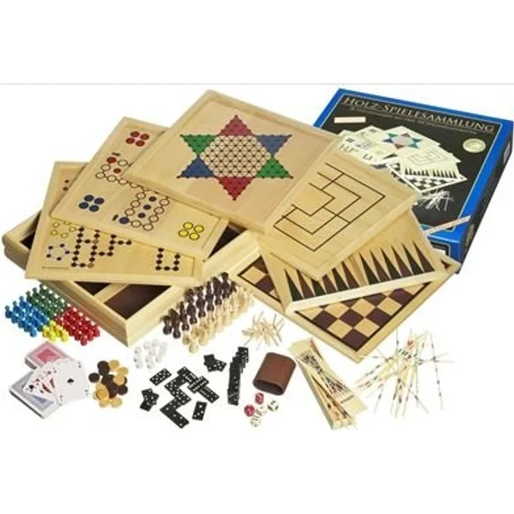 Philos Spiele - Holz-Spielesammlung 100