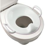 BISOO Toilettensitz für Kinder und Babys - Toilettentrainer - Training Sitze - Passt auf Runde und Ovale Toilette -Anti-Rutsch-Funktion - Hoher Spritzschutz + Haken zum Aufhängen Enthalten (Pink)