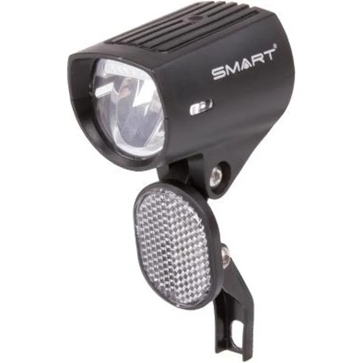 E-Bike-Scheinwerfer, LED, schwarz, DC 6-48V, Messingschlager Stvzo