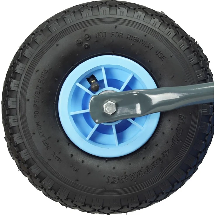 Kinderschubkarre blau Feuerwehr Schiebkarre Metallschubkarre Gartenkarre – Bild 3