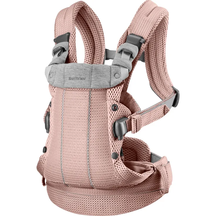 BabyBjörn Harmony 3D Mesh Babytrage Marineblau Rosa