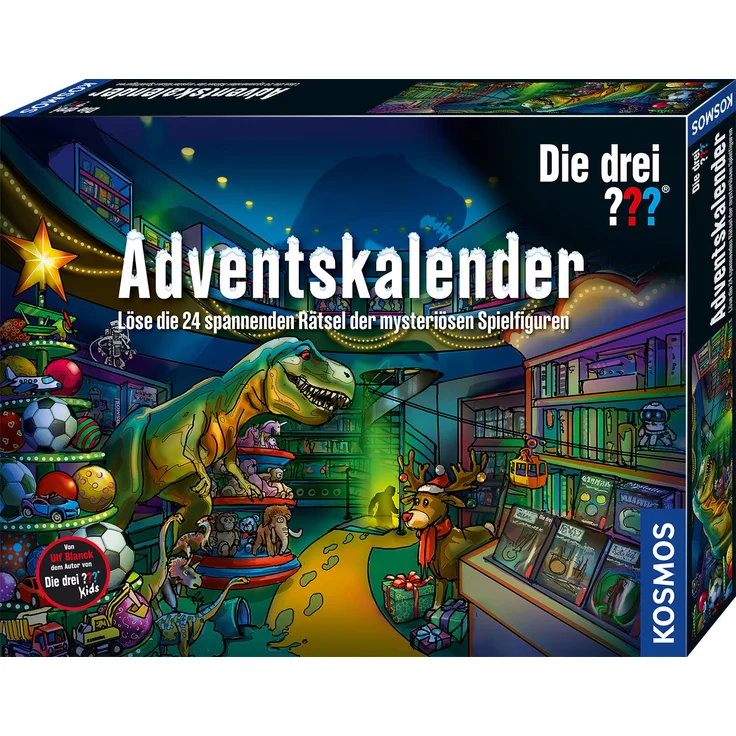 Kosmos 'Die drei ??? Adventskalender' 2020, Spielzeug-Adventskalender für Kinder ab 8 Jahre, löse 24 spannende Rätsel der mysteriösen Spielfiguren, Krimi-Geschichte bis Weihnachten – Bild 1