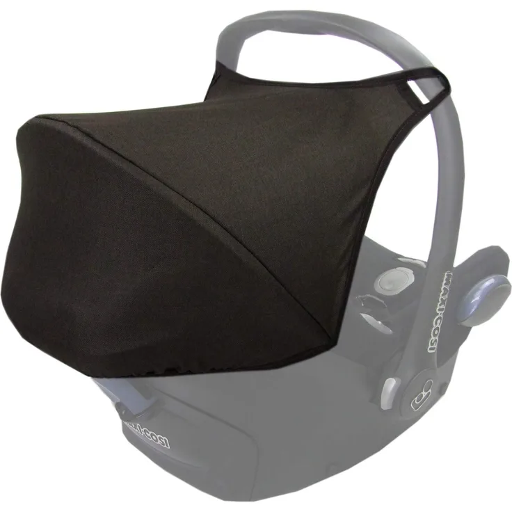 BAMBINIWELT Sonnenverdeck Sonnendach Sonnenschutz für Babyschale kompatibel mit Maxi Cosi CABRIO-FIX (dunkelbraun meliert)