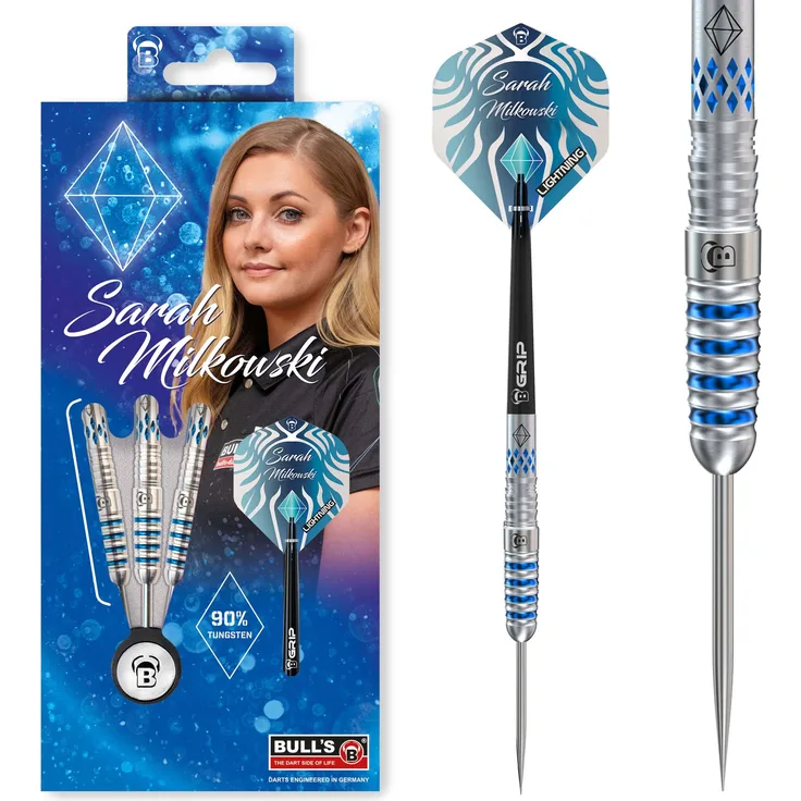 BULL'S Sarah Milkowski Steel Dart/ 22 Gr. /Verpackungseinheit 1 Stück