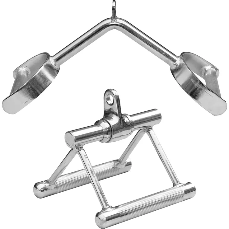 Sporttrend 24 - Seilzug Set Parallelgriff mit Gelenk + Rudergriff mit Hufgriff