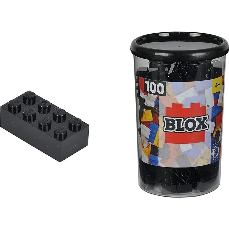 Simba - Blox Steine in Dose, 100 Teile, schwarz (104118916)