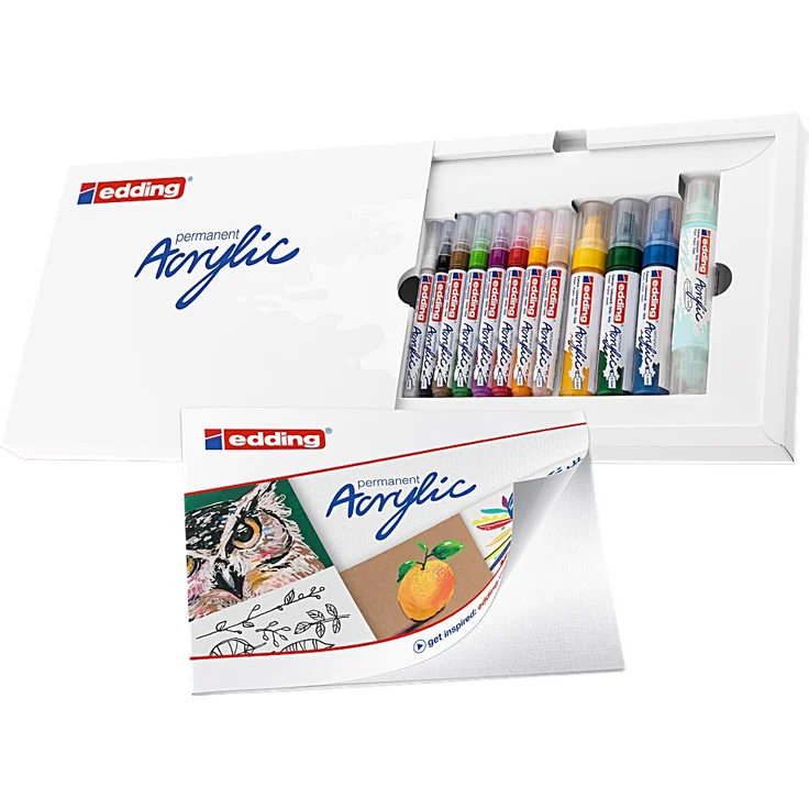 Edding | Acrylic creative set 12pcs set - Preisvergleich – Bild 5