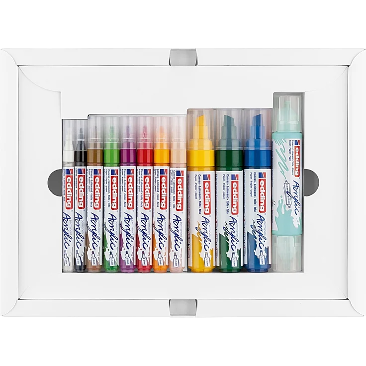Edding | Acrylic creative set 12pcs set - Preisvergleich – Bild 3