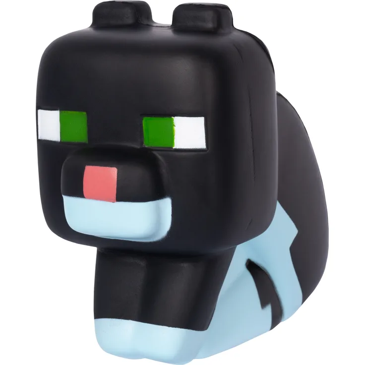 Minecraft Mega SquishMe S2 - Katze schwarz