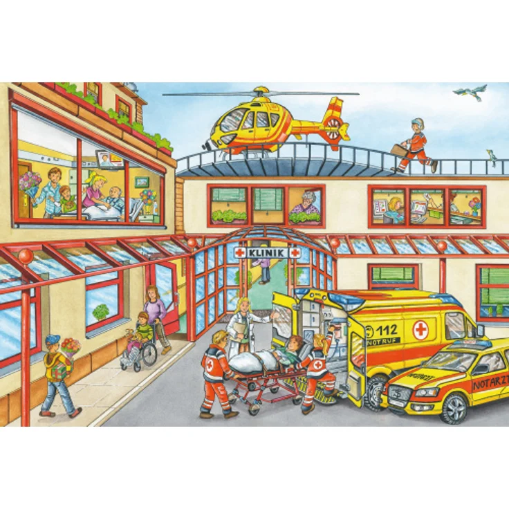 3-in-1-Puzzle Brandweer en Politie junior Karton – Bild 3