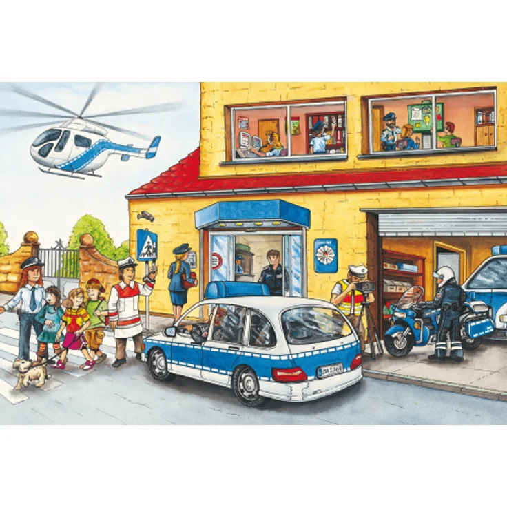 3-in-1-Puzzle Brandweer en Politie junior Karton – Bild 2