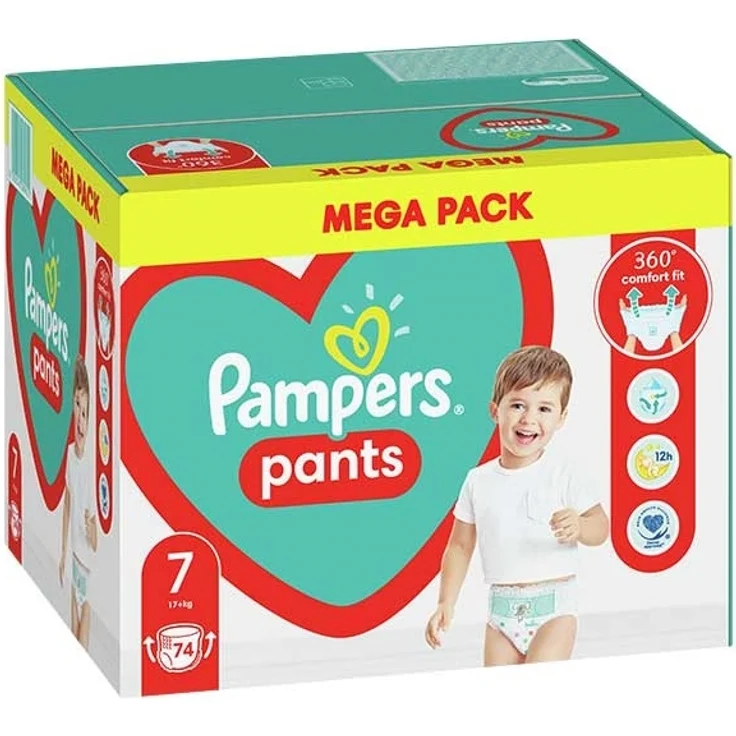 Pampers Pants Dreng/Pige 7 74 stk – Bild 1
