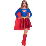 Amscan - Erwachsenenkostüm Supergirl, Kleid, Umhang, Beinstulpen, Superheldin, DC Super Heroes, Motto-Party, Karneval - Preisvergleich