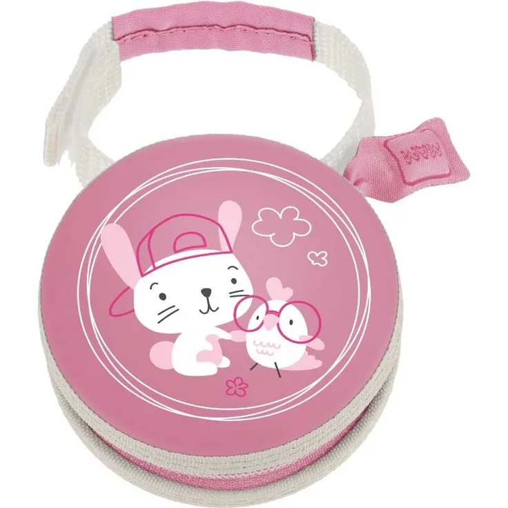 Mam Pod Schnullerhalter, Schnuller-Clip, Babybett, Ecc, auch andere kleine Accessoires, 0+ Monate, verschiedene Motive, Rosa - 40 g