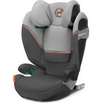 CYBEX Gold Kindersitz Solution S2 i-Fix, Für Autos mit und ohne ISOFIX, 100 - 150 cm, Ab ca. 3 bis 12 Jahre (15 - 50 kg), Lava Grey