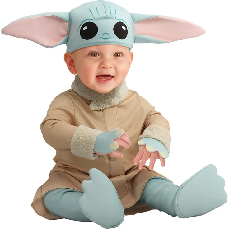Rubies 702886 Grogu Kleinkinder Kostüm, Mandalorian "Baby Yoda" Gr. Newborn -.