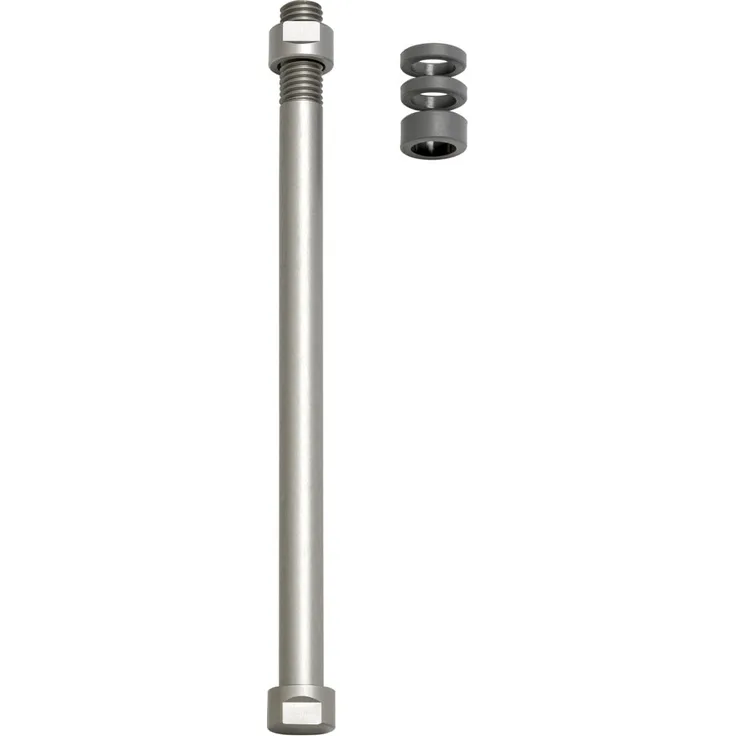 TACX Hinterradsteckachse 12x142 mm für Heimtrainer - Silber.