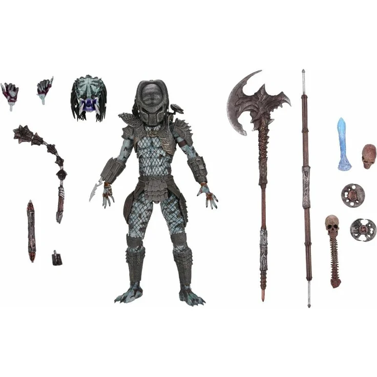 NECA Predator Actionfigur Ultimate Warrior Predator aus Kunststoff,, Geschenkverpackung.