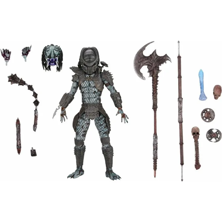 NECA Predator Actionfigur Ultimate Warrior Predator aus Kunststoff,, Geschenkverpackung.