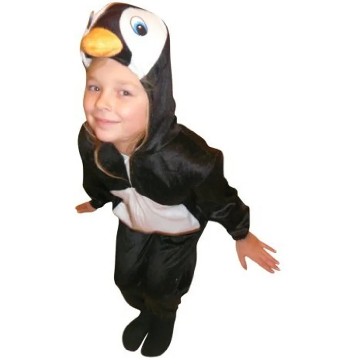 Seruna Pinguin-Kostüm, AN46, Gr. 98-104, für Kinder, Pinguin-Kostüme Pinguine für Fasching Karneval, Klein-Kinder Karnevalskostüme, Kinder-Faschingskostüme, Geburtstags-Geschenk Weihnachts-Geschenk