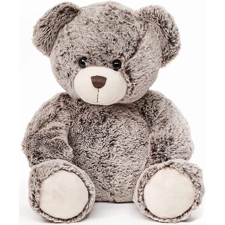 Uni-Toys - Teddybär, superweich (Dunkelbraun) - 24 cm (Höhe) - Plüsch-Bär, Teddy - Plüschtier, Kuscheltier – Bild 1