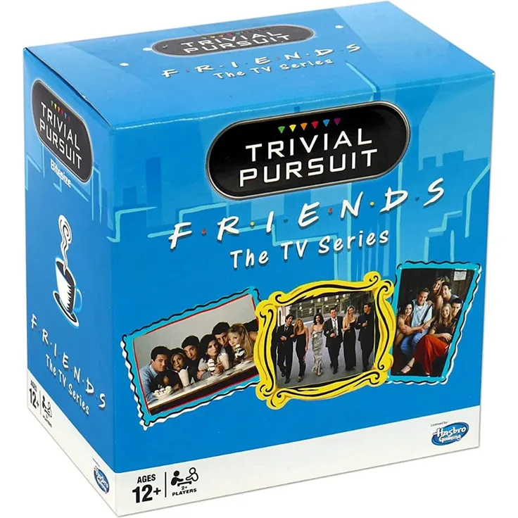 Winning Moves 27342 Friends Trivial Pursuit Quiz-Spiel – Bitesize Edition, Blau, Einheitsgröße