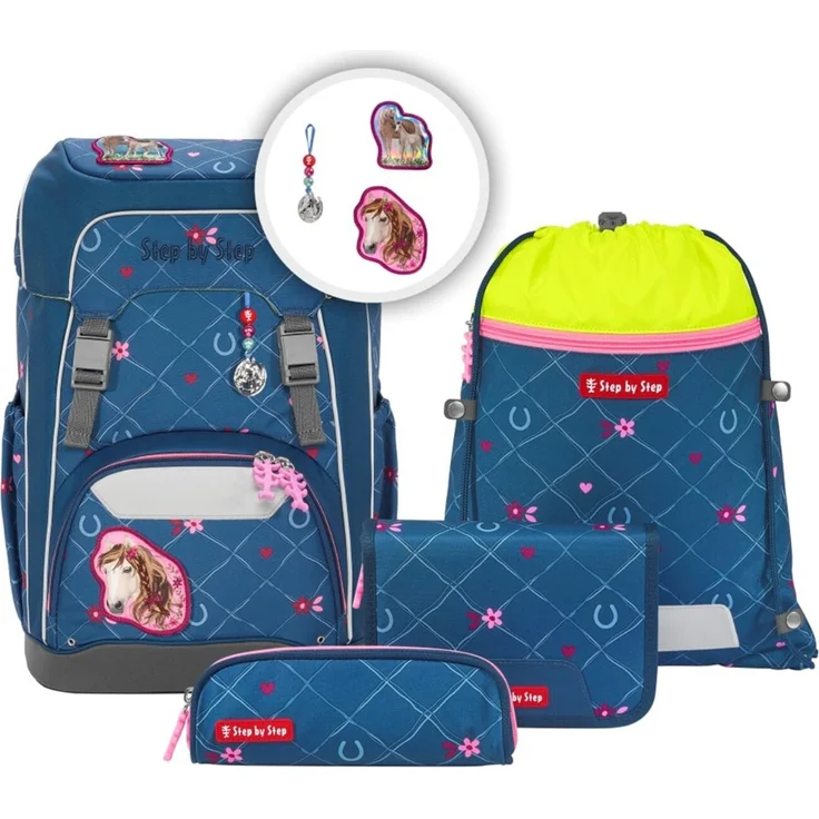 Step by Step Giant Schulrucksack-Set 5 tlg. Horse Lima