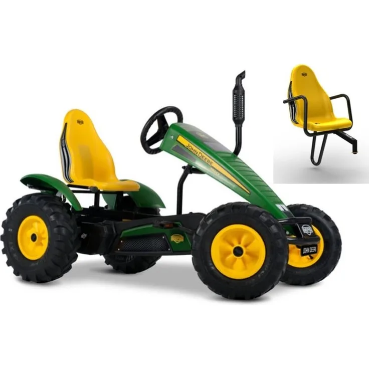 BERG Gokart Traxx John Deere BFR-3 mit Gangschaltung inkl. Soziussitz