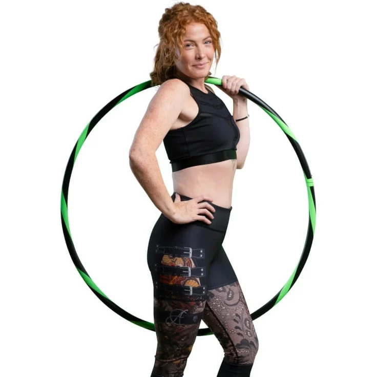 Hula Hoop Reifen für Anfänger Ø90cm Hell-Grün – Bild 2