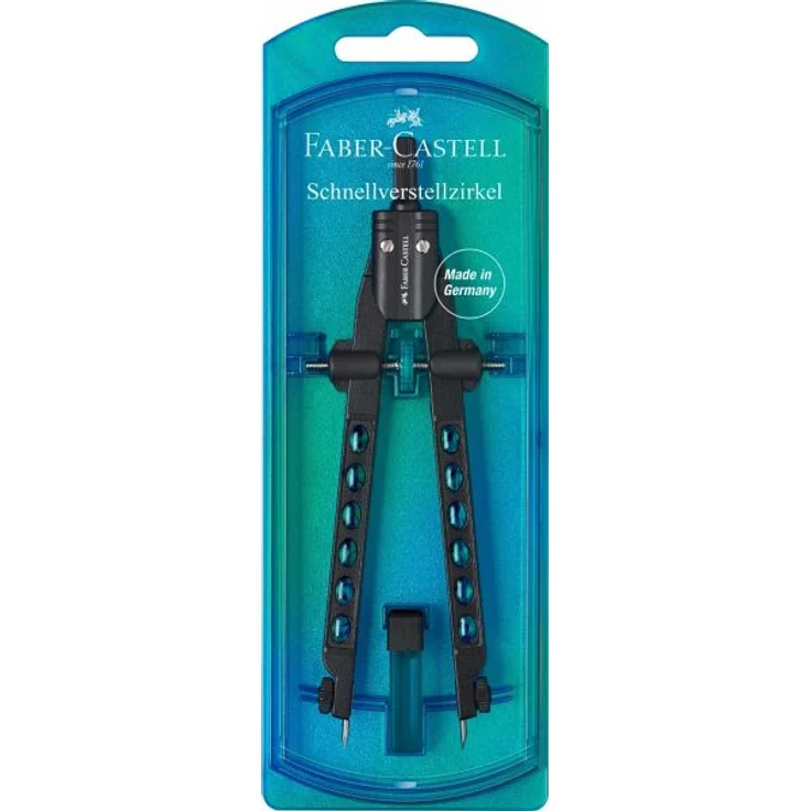 Faber-Castell Zirkel Schnellverstellzirkel Factory blau – Bild 2