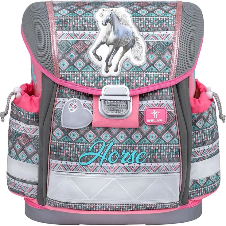 Belmil Classy Schulranzen-Set 4-tlg. - HORSE ARUBA BLUE – Bild 3