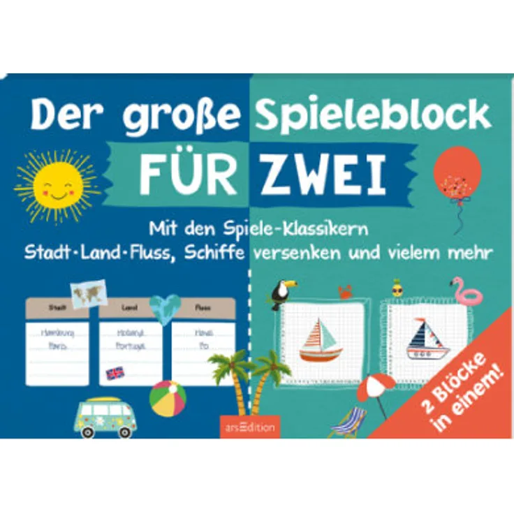 arsEdition Der große Spieleblock für zwei