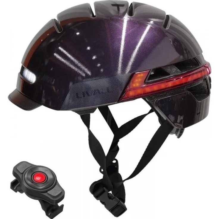 Livall Neo Smart City Helmet Bluetooth LED/SOS Violet L (BH51M)