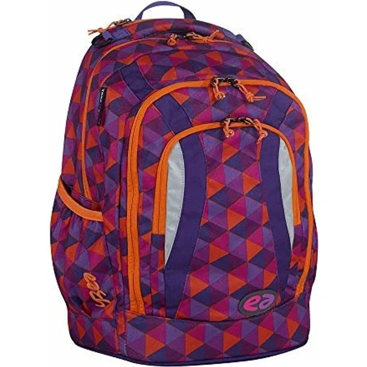 YZEA Schulrucksack Go - Motiv: Cone, 46 cm, 29 Liter, 1,1 kg - Farbe: lila,orange