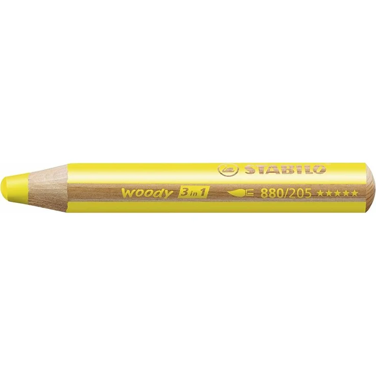 Buntstift, Wasserfarbe & Wachsmalkreide - STABILO woody 3 in 1 - 38er Pack mit Spitzer und Pinsel - mit 38 verschiedenen Farben – Bild 2