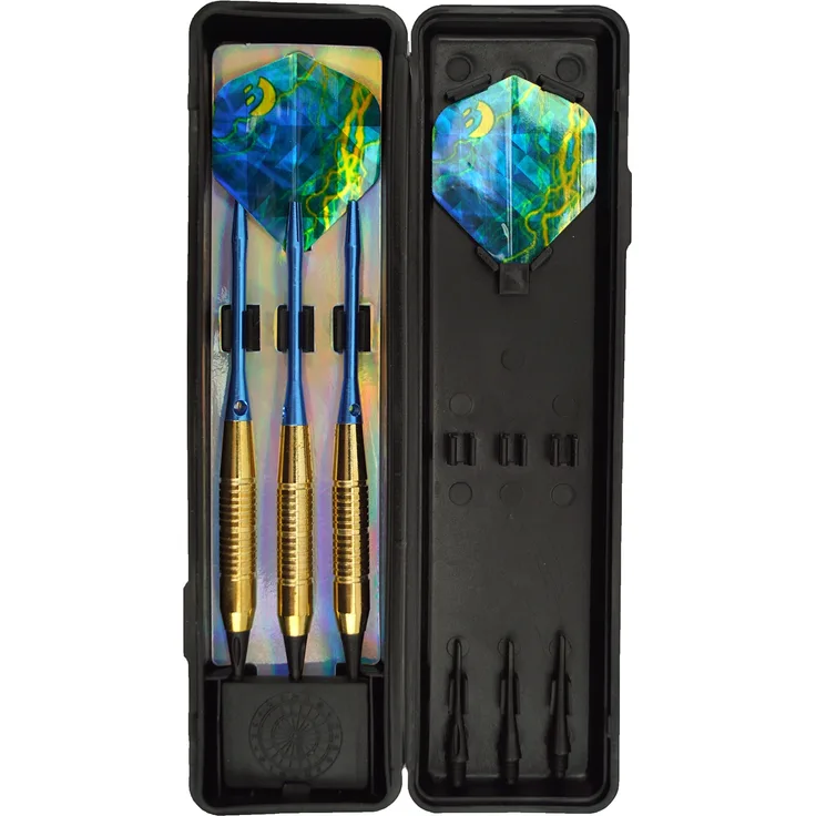 Best Sporting Dartpfeile Typhoon, Softdart mit Aluschaft und Messinghülse, inklusive Etui 16 g