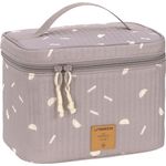 Lässig CAS Wickeltisch Organizer - Nursery Caddy To Go, Blocks taupe