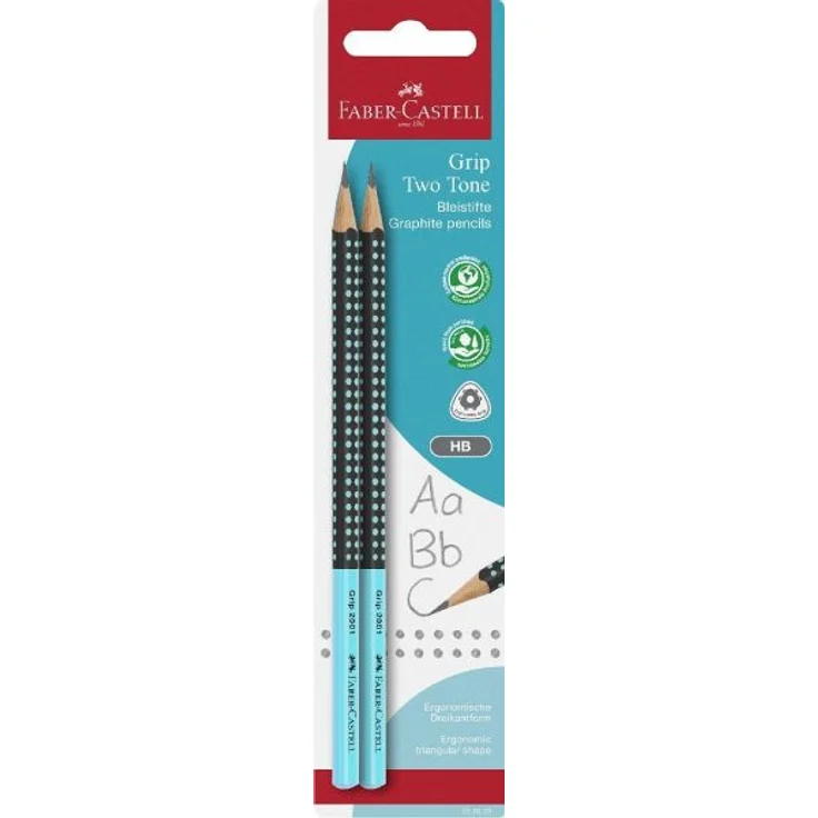 Faber-Castell Bleistift Grip 2001 Two Tone HB 2x BK, 1x Set, zufällige Farbauswahl – Bild 4